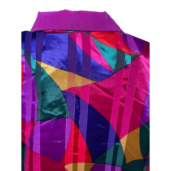 American Designer Styles ADS Womens Reversible Full Zip Bomber Jacket Size Small - Picture 8 of 16